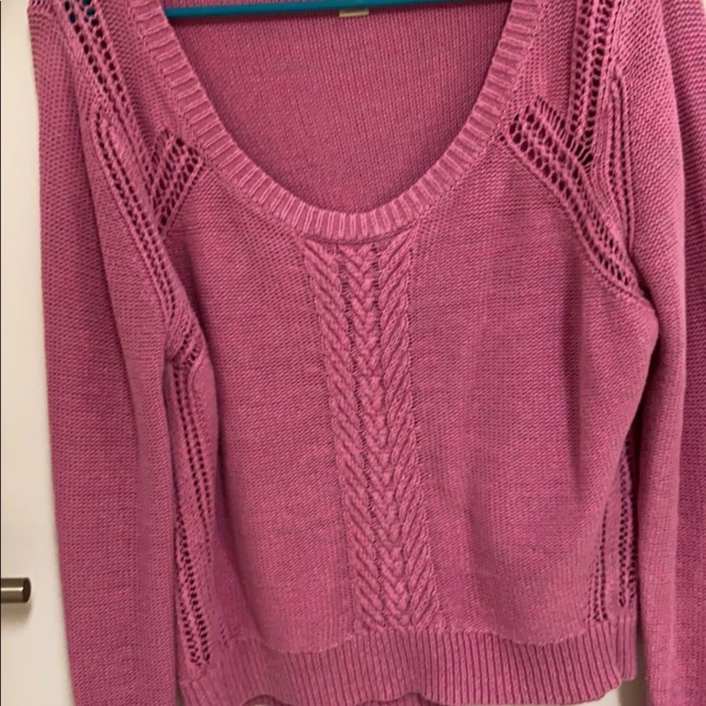 Pink Knitted Sweater: comfy, breathable - Picture 3 of 4